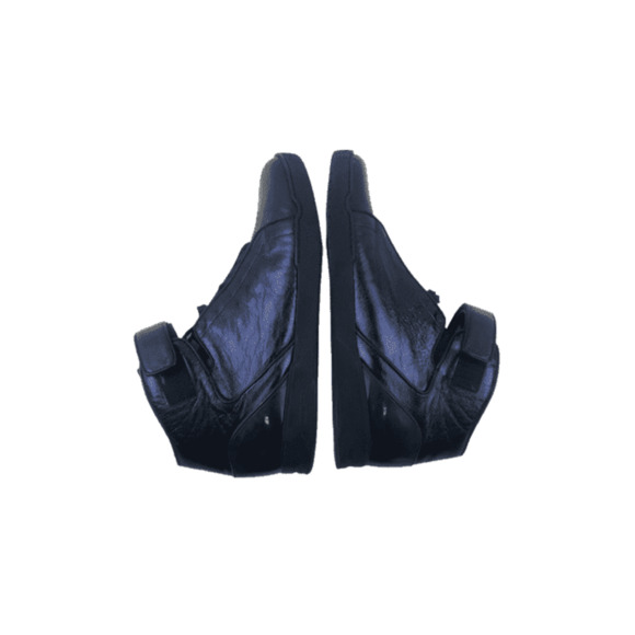 Gucci men\'s blue nappa silk high top sneakers size 11